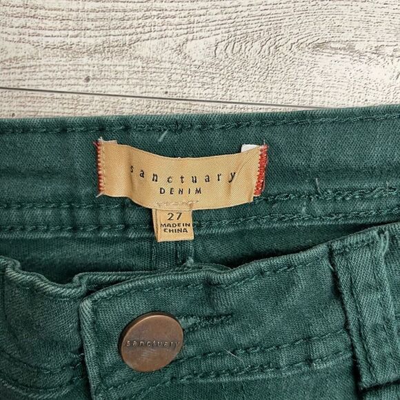 Sanctuary Denim Green Jeans Size 27 - Picture 5 of 10